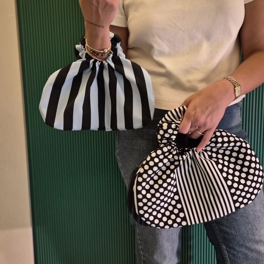 Rosie Handbag (Blackandblue) — Tasarım Çantalar - El Yapımı Aksesuar | Rosano Studio