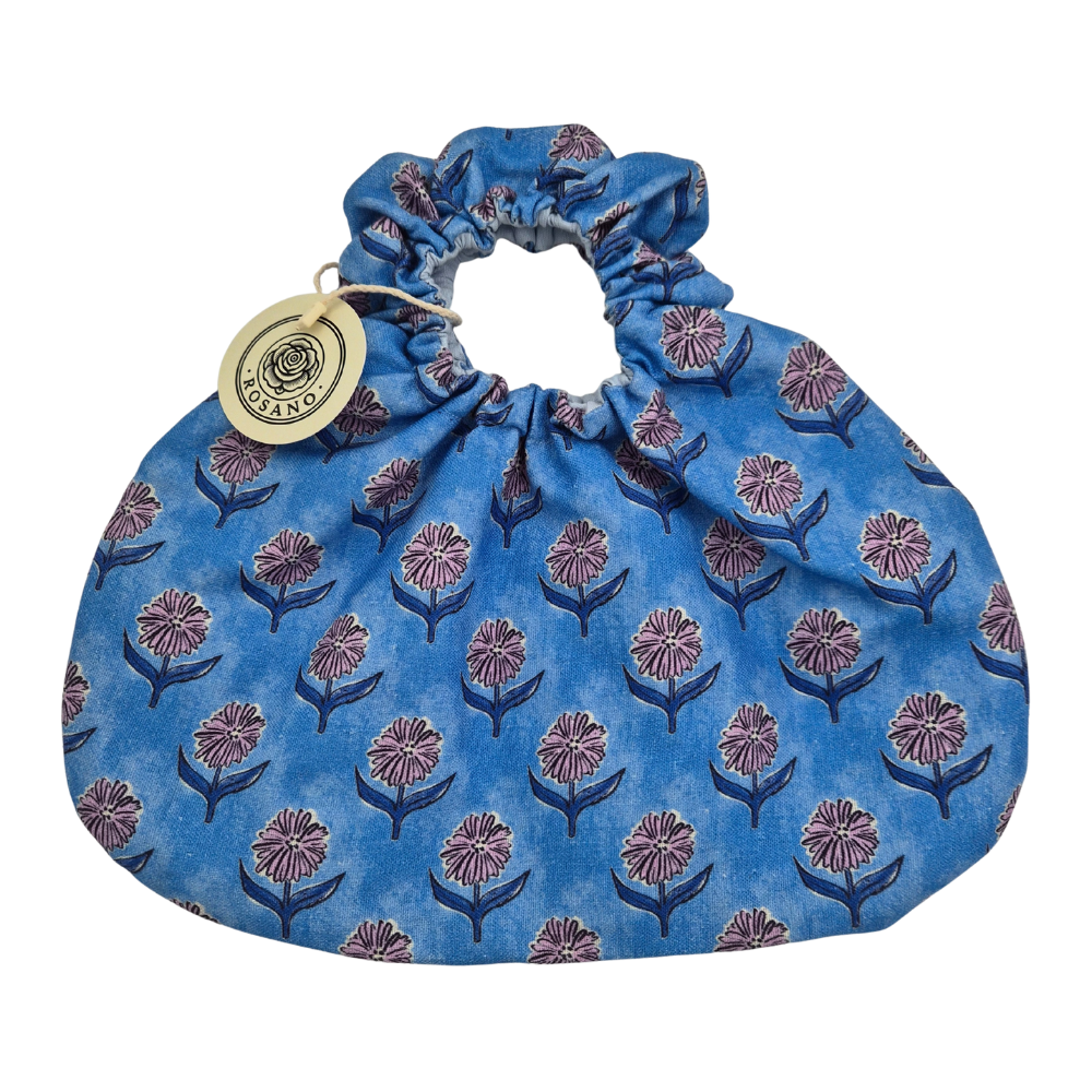 Rosie Handbag (Blueflower) — Koleksiyonlar - El Yapımı Aksesuar | Rosano Studio