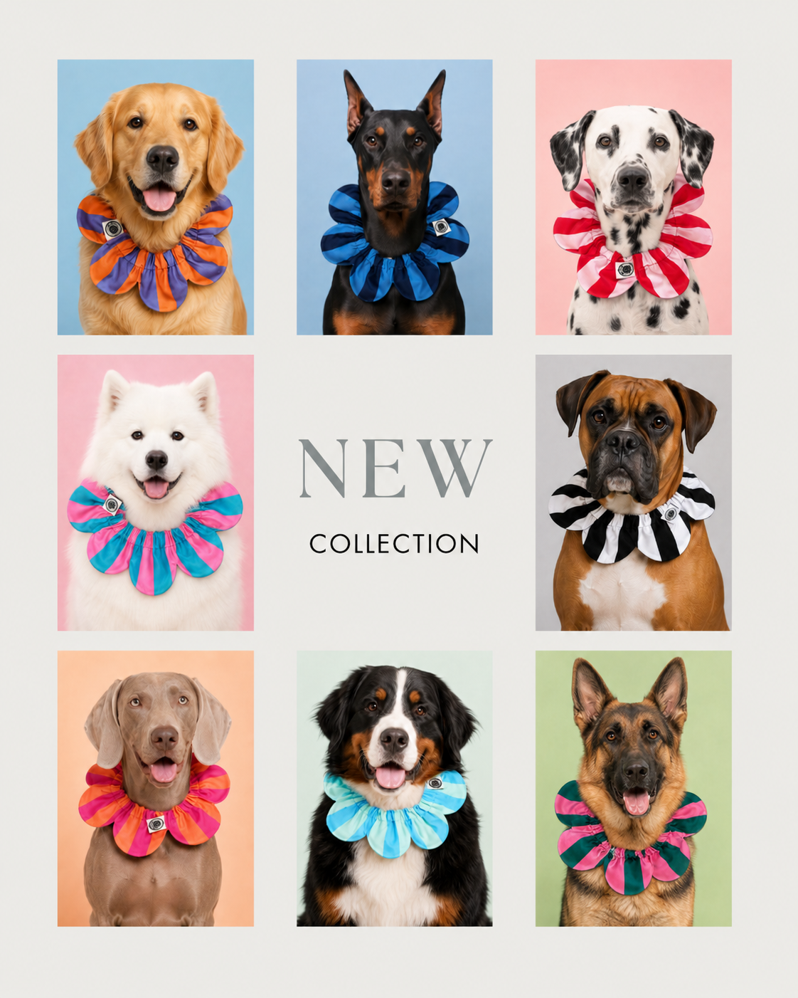 El Yapımı Köpek Yakalığı – PawBow Flower Dog Collar (Scothish) - El yapımı tasarım aksesuar ve lüks hediye alternatifi 3 | Rosano Studio