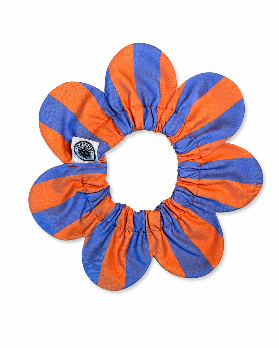 El Yapımı Köpek Yakalığı – PawBow Flower Dog Collar (lilac orange stripe) - El yapımı tasarım aksesuar ve lüks hediye alternatifi 2 | Rosano Studio