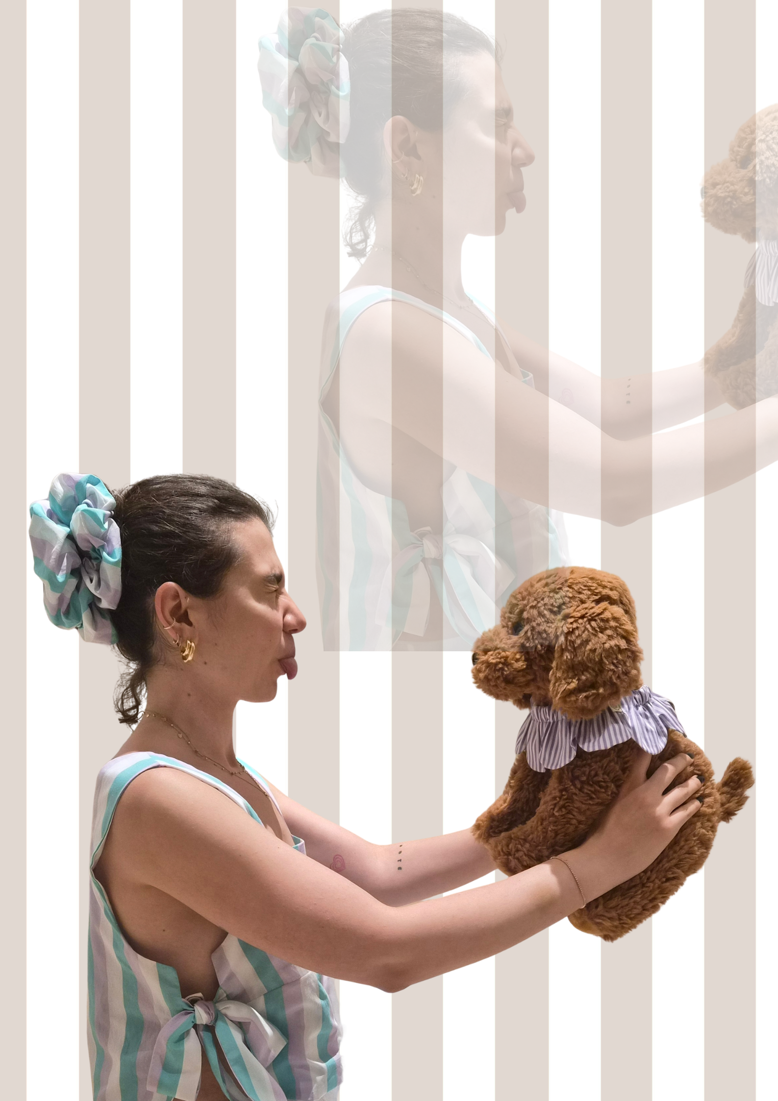 El Yapımı Scrunchie & Toka – Jumbo Scrunchie (Mint Lilac) - El yapımı tasarım aksesuar ve lüks hediye alternatifi 2 | Rosano Studio