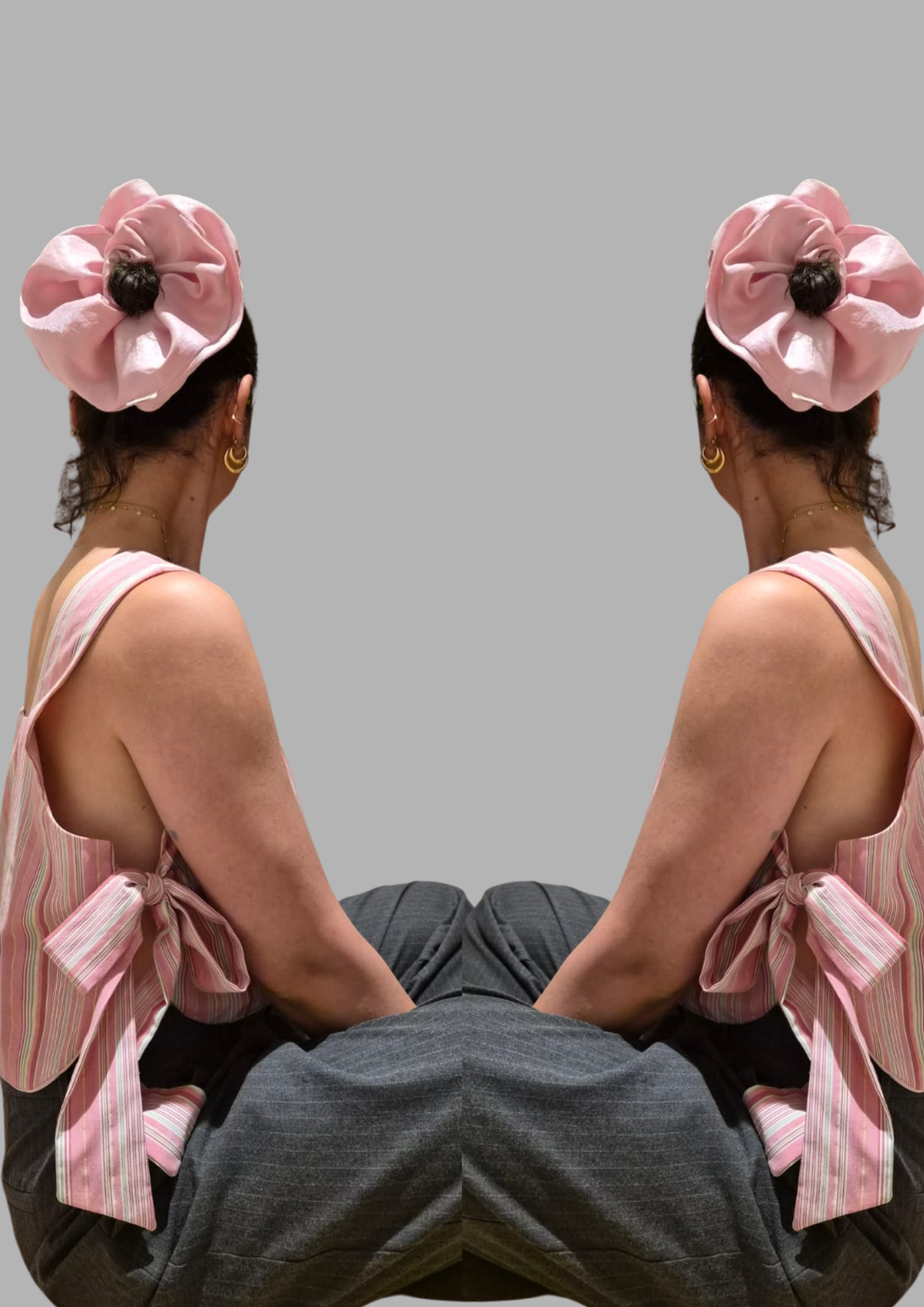 El Yapımı Scrunchie & Toka – Jumbo Scrunchie (Baby Pink) - El yapımı tasarım aksesuar ve lüks hediye alternatifi 2 | Rosano Studio