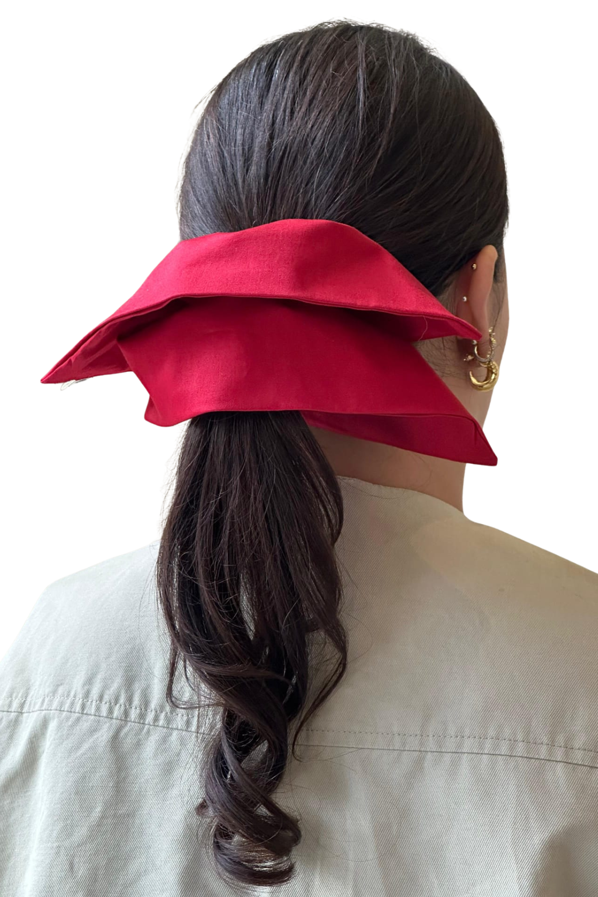 El Yapımı Scrunchie & Toka – Bloxie Scrunchie (Red) - El yapımı tasarım aksesuar ve lüks hediye alternatifi 2 | Rosano Studio