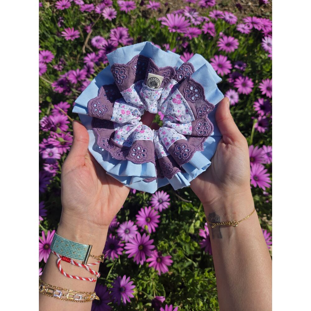 El Yapımı Scrunchie & Toka – Ruffle Scrunchie - El yapımı tasarım aksesuar ve lüks hediye alternatifi 2 | Rosano Studio
